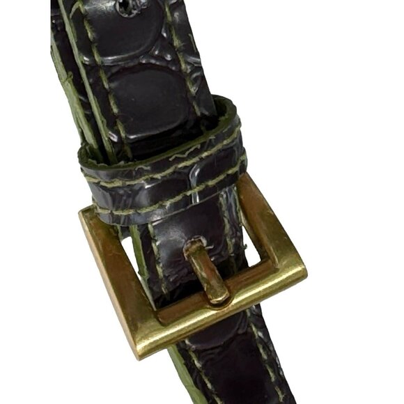 Vintage Beuno Purse Embossed Flap Closer Buckle Shoulder Bag Purse - Picture 4 of 11